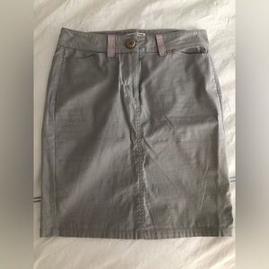 Grey green Scanlan Theodore pencil skirt